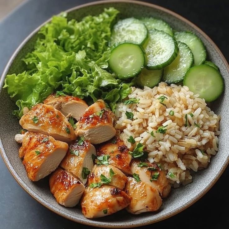 Balanced lunch box with rice and greens